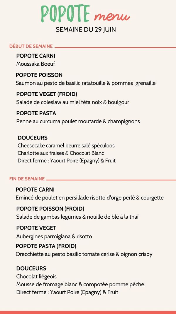 Menu plateaux repas annecy semaine 29juin 2026